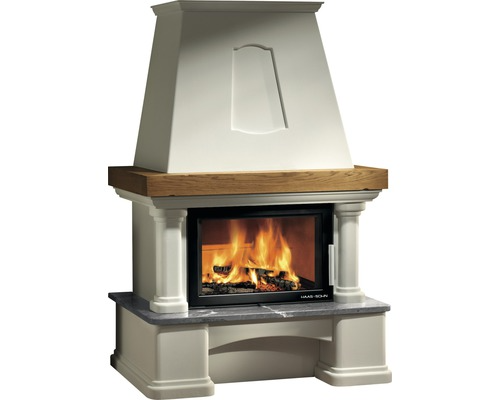 Kachelofen Haas & Sohn Genf III Ruivina grau 8 kW