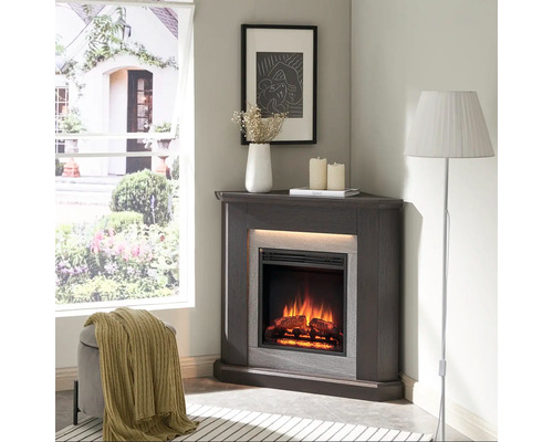 Elektrische Kaminfeuer Balderia Pegasos eiche dunkel 2000 Watt - Image 2