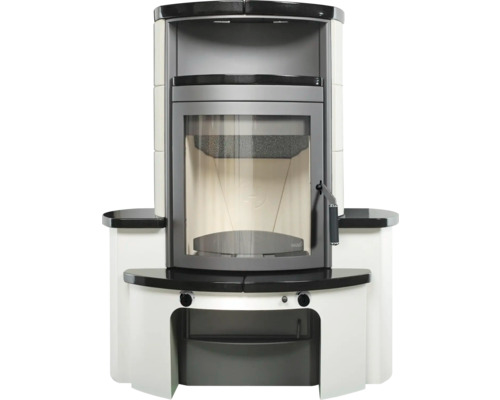 Kaminbausatz Hark Avenso GT ECOplus Keramik schwarz weiß 6 kW - Image 4